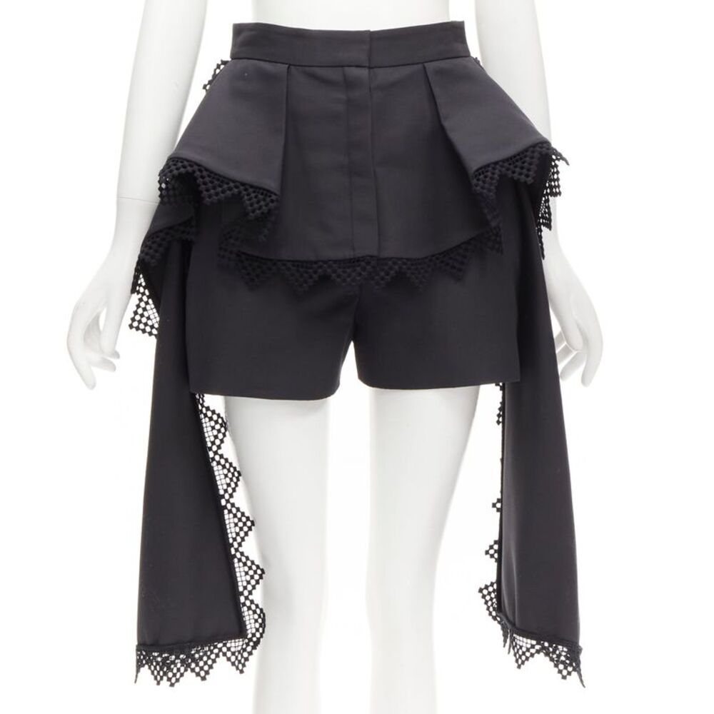 Alexander Mcqueen Peplum Draped Shorts